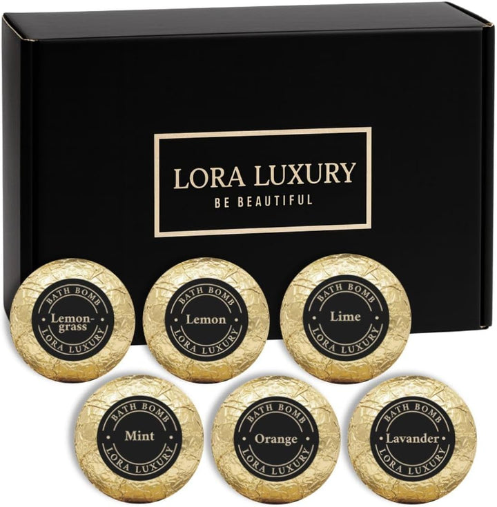 Bath Bombs - Gift Set - Shea & Coco Butter -12 Bubble Bath with Esential Oil -Natural Ingredients -