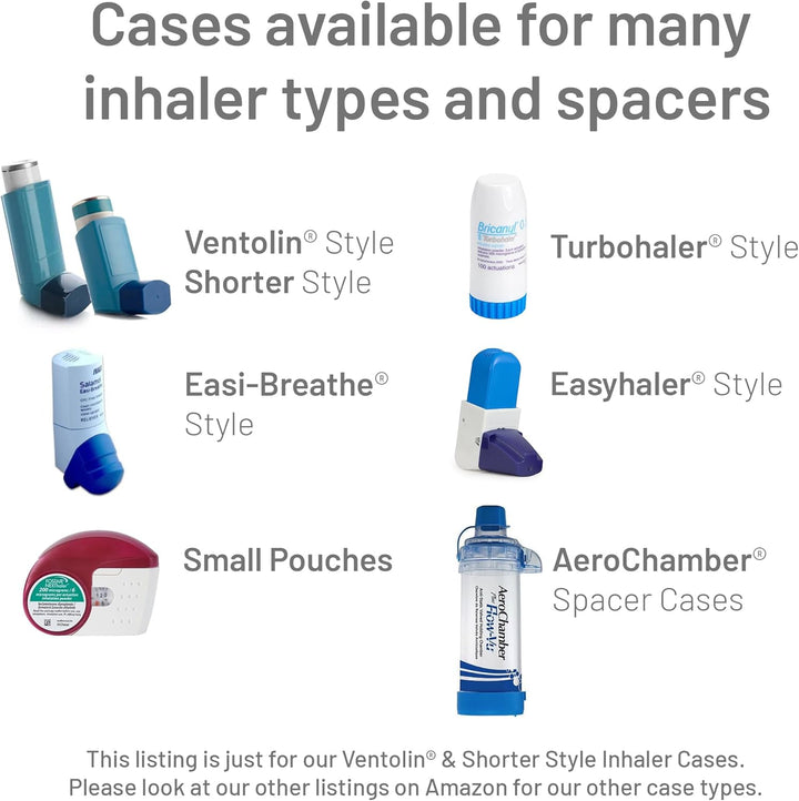 Sport Collection of Inhaler Cases – for Ventolin and Shorter Style Inhalers – Vegan Leather Case for Kids and Adults – Handmade in England (Neon Geometric, Shorter Style)