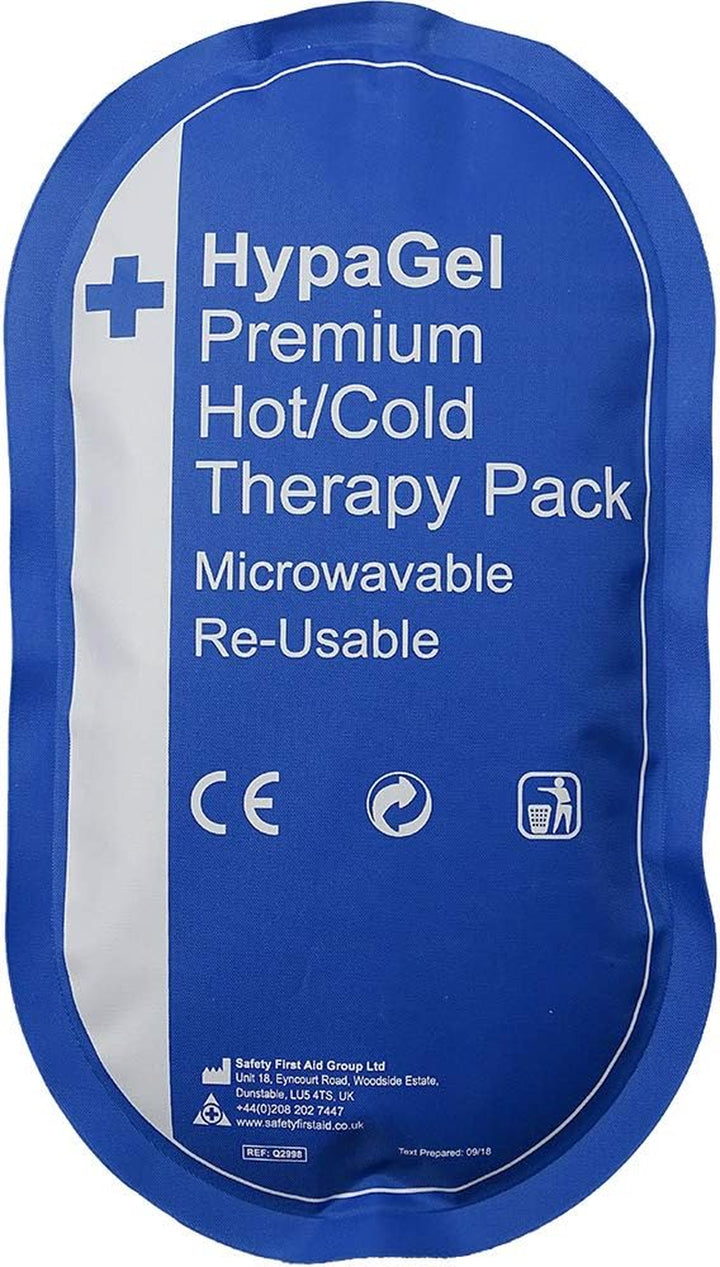 Hypagel Premium Reusable Hot/Cold Therapy Pack, Microwaveable, Freezable Therapy Pack for Sports First Aid, Muscle Strain and Sprain Injuries, Pain Relief