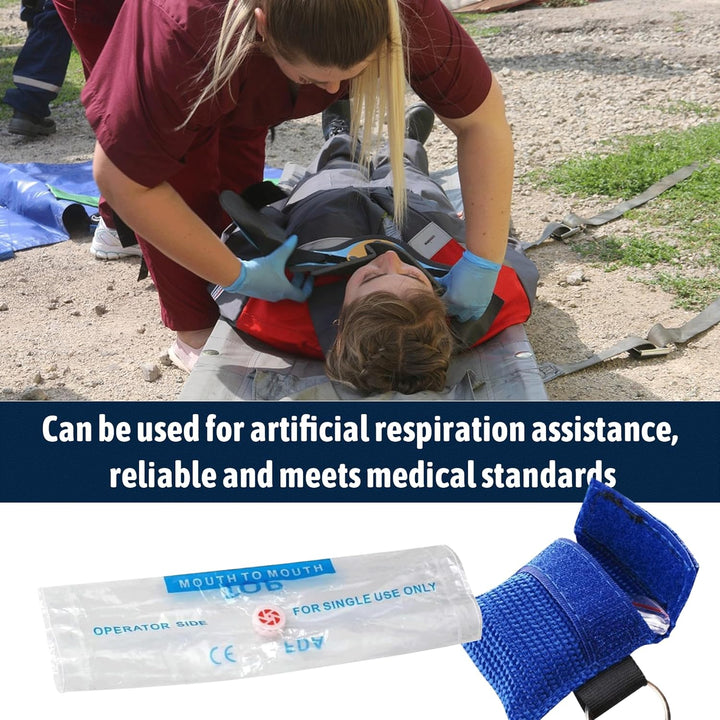 4PCS CPR Face Shields Portable anti Choking for Rescue Device CPR Mask Keychain Ring Cross-Infection Prevention Mouth-To-Mouth Protection Emergency Device for Preventing Accidents