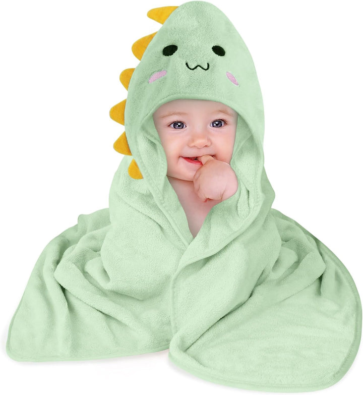 Baby Towels with Hood, Baby Bath Towels, 80X80Cm Soft and Absorbent Large Baby Bath Towel for Newborn and Infant, Toddler Bath Towel for Boys and Girls (Pink)