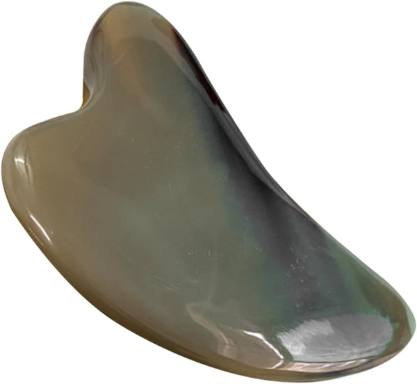 Ox Horn Guasha Massage Tool for Face and Body Thick Scraping Board with Smooth Surface Home and Salon Use Enhances and Skin Health Relief and Relaxation Aid