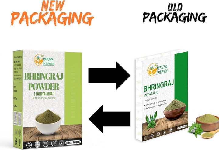 Bhringraj Powder Organic Eclipta Alba False Daisy Karisalankanni Bhringrajasava Powder Nourish Your Hair Naturally for Radiant Locks 5.3 Oz / 150 Gms