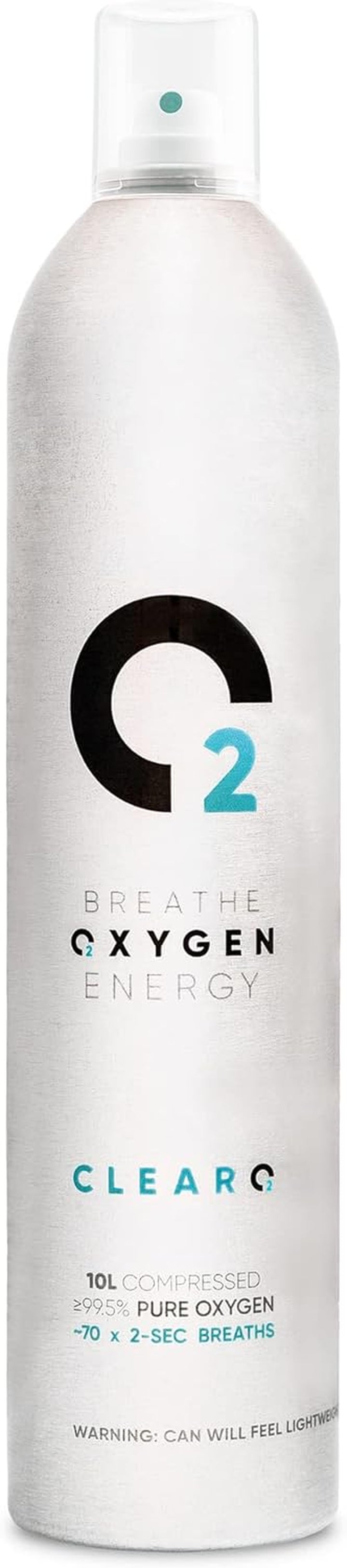 10L Pure Breathing Oxygen Can with Spray Cap | Made in Britain