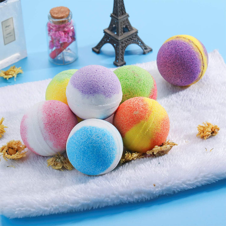 Bath Bombs, 12 Organic & Natural Handcrafted Bubble Bath Gift Set