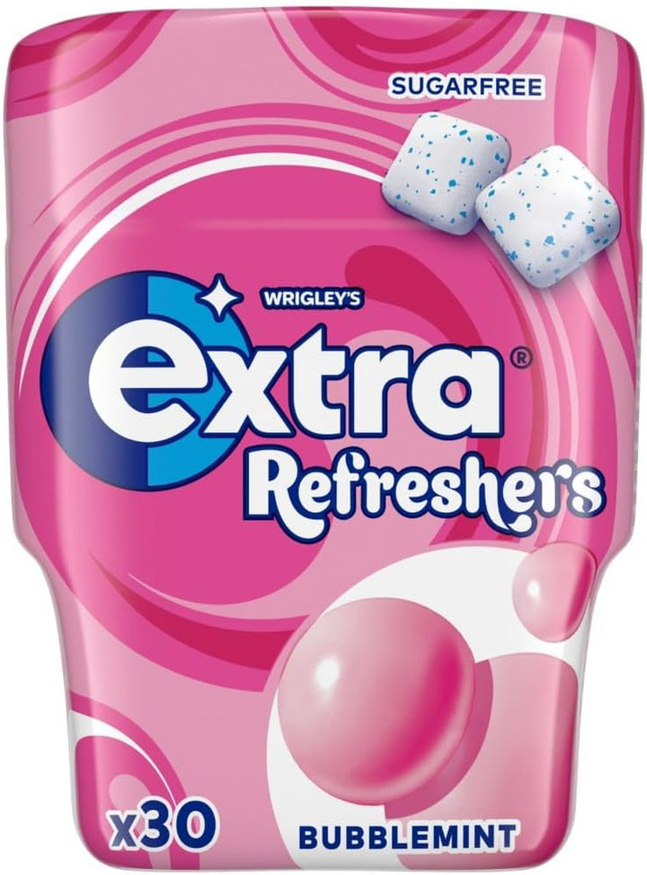 Wrigley'S  Refreshers Sugarfree Chewing Gum, Tropical Flavour Bottle, 1 X 30 Pack