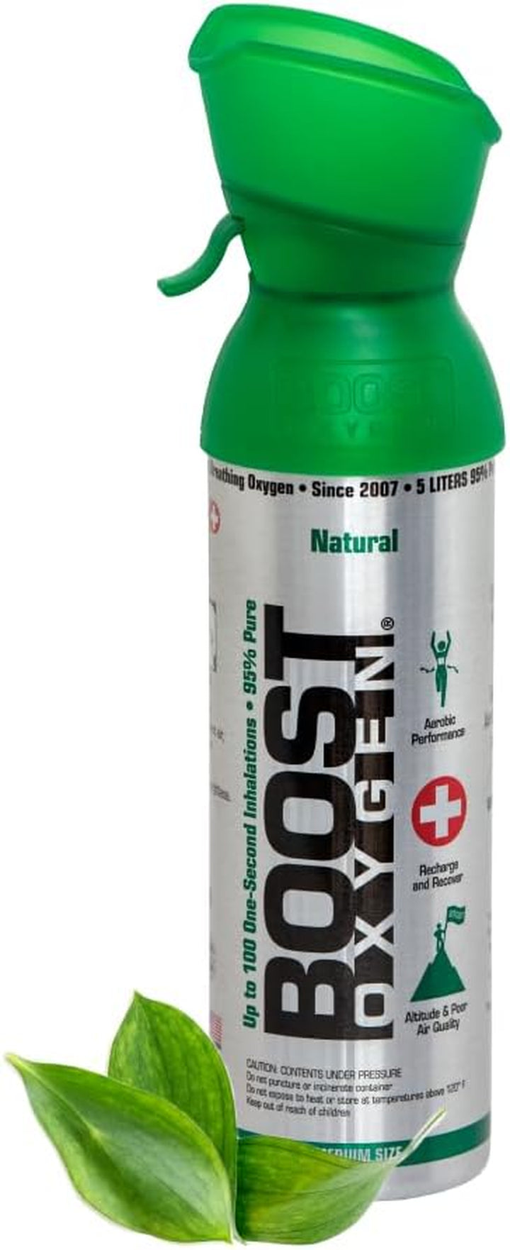 Cylinder - Portable Oxygen Cylinder for Breathing up to 100 Uses | Pink Grapefruit Pure Oxygen Can Promotes Free Breathing, Assists with Hangovers, Colds, & Revitalizes Lungs 5L