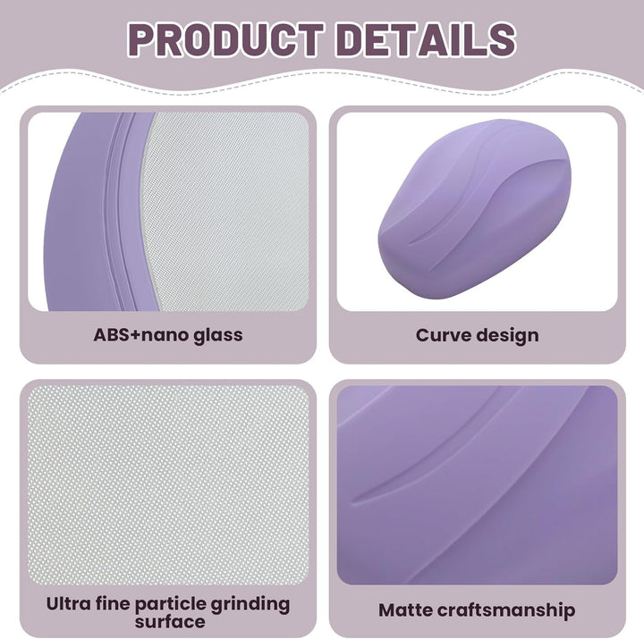 Crystal Hair Remover for Purple Nano Glass Remover - Gentle Body Hair Removal Tool, Easy Magic Hair Eraser for Women, Suitable for All Parts of the Body, Makes Skin Soft and Silky