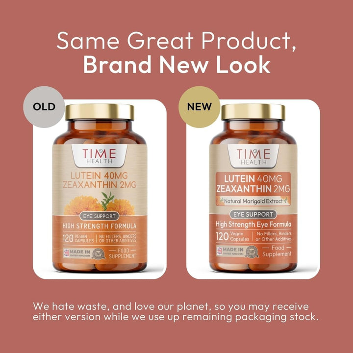 Lutein 40Mg with Zeaxanthin 2Mg – New Micro-Encapsulated Formula – 100% Pure Natural Highly Bioavailable – UK Manufactured (120 Capsule Bottle)