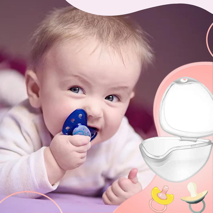 6PCS Dummy Case Pacifier Storage Box Pacifier Case Transparent Pacifier Case Soothers Pod Storage Box Travel and Family Use Pacifier Holder Newborn Dummies for Holding Pacifiers