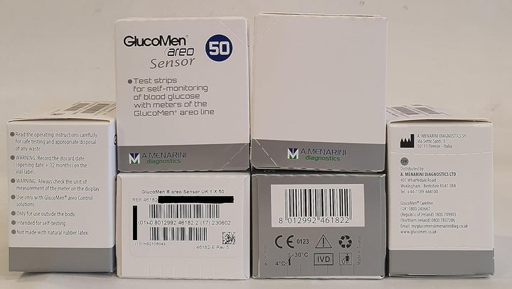 Glucomen AREO Test Strips (50 Strips) - Accurate Glucose Monitoring