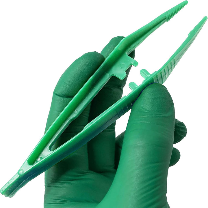 First Aid Disposable Plastic Tweezers 12.5Cm - Box of 20