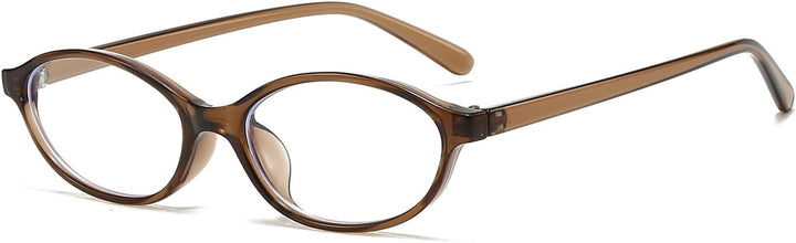 Oval Blue Light Glasses for Women Men Small Cat Eye Frame anti Eye Satrain Headache Eyeglasses Y2K Clear Lens for Computer Gaming Reading