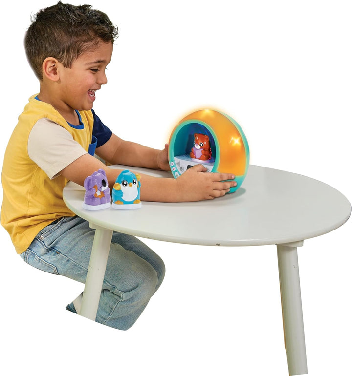 Leapstory Sleep Trainer, 60+ Soothing Stories & Songs, Record Your Own Stories, Includes Mood Lights & Animations, 3 Animal Companions, Suitable for Children Ages 3, 4, 5+ Years, English Version