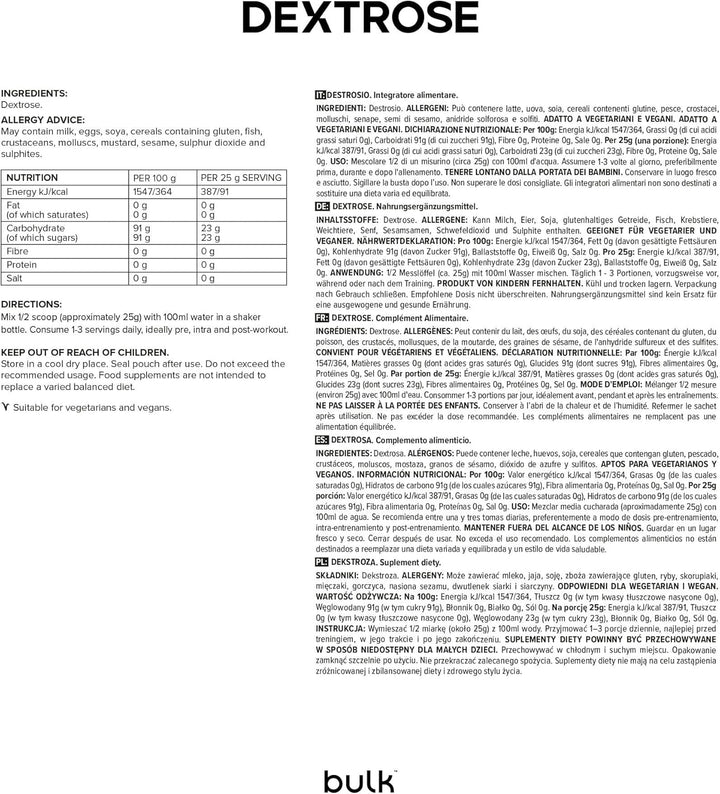 Pure Dextrose, Carbohydrate Powder, 2.5 Kg, Packaging May Vary