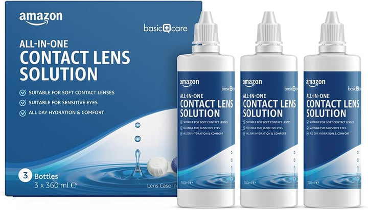 All-In-One Solution for Soft Contact Lenses, 3 X 360Ml