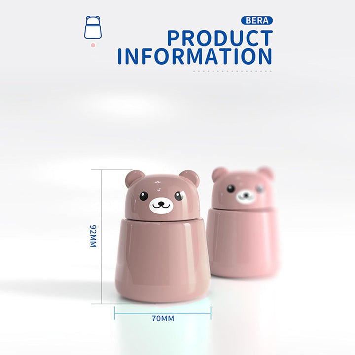 Pink Bear Pill Crusher - Cute Animal-Shaped Medicine Grinder for Kids & Adults, Portable Powder Crushing Tool for Tablets, Vitamins, Pets - Easy to Clean, Durable & Painless Medication Aid