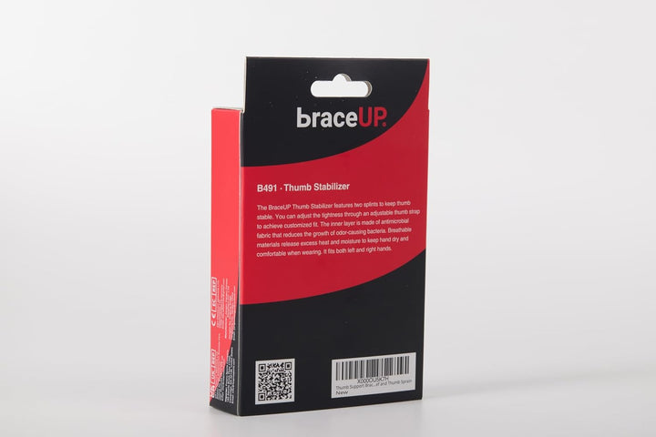 Thumb Support Brace - Splint for Spica and Hand Support, for Arthritis, Tendonitis, Carpal Tunnel Pain Relief and Thumb Sprain (Black)