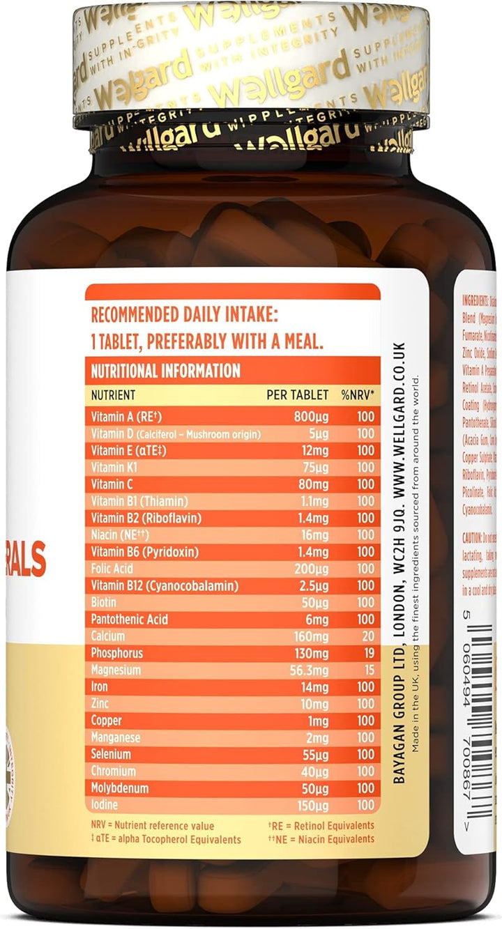 Vegan Multivitamins & Minerals by  - Vegan Multivitamin Tablets for Men and Women with 24 Essential Active Vitamins & Minerals, Made in UK