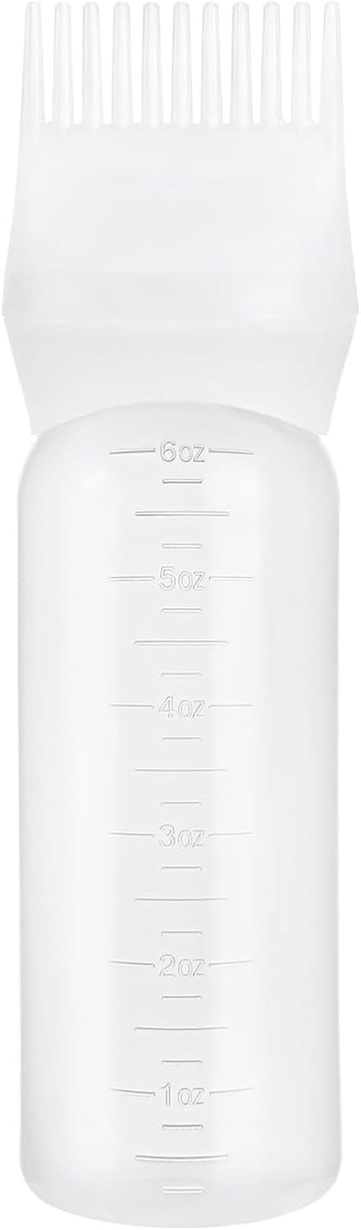 Hair Dye Brush Bottle Hair Root Comb Applicator Bottles Hair Dye Tools Applicator Brush Bottles for Salon (Black)