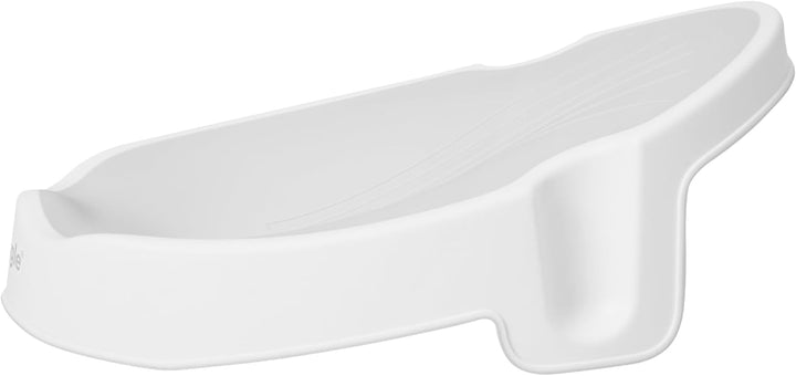 | Newborn Baby Bath Support | Ergonomic Soft-Touch Seat | Lightweight Non-Slip Base | Hygienic & Compact | Perfect for Babies up to 6 Months / 9 Kg | White & Grey