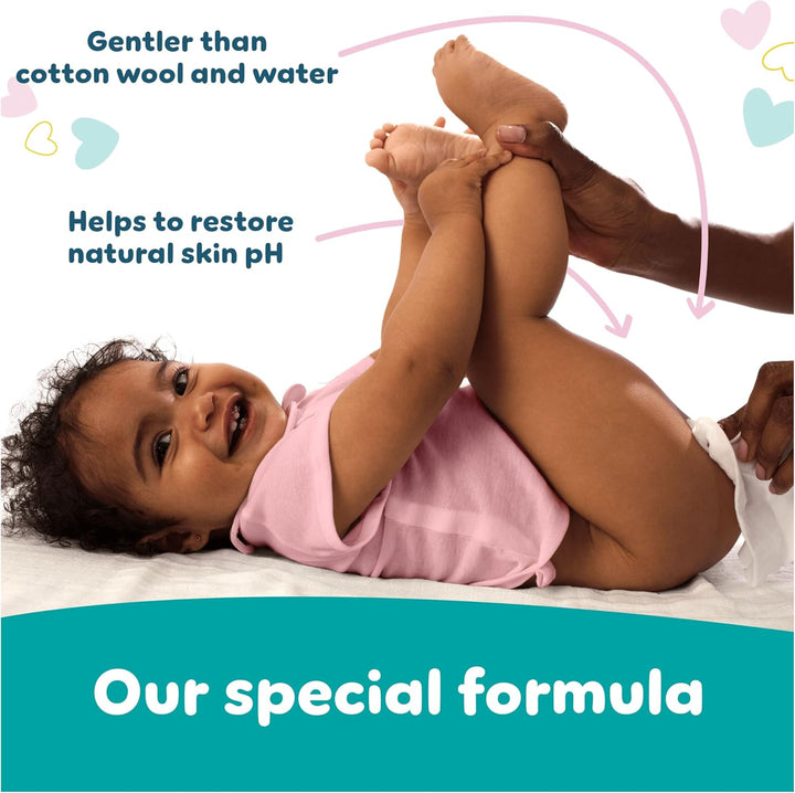 Sensitive Baby Wipes 15 Packs of 80 = 1200 Baby Wet Wipes, Unscented, for a Soft and Gentle Clean