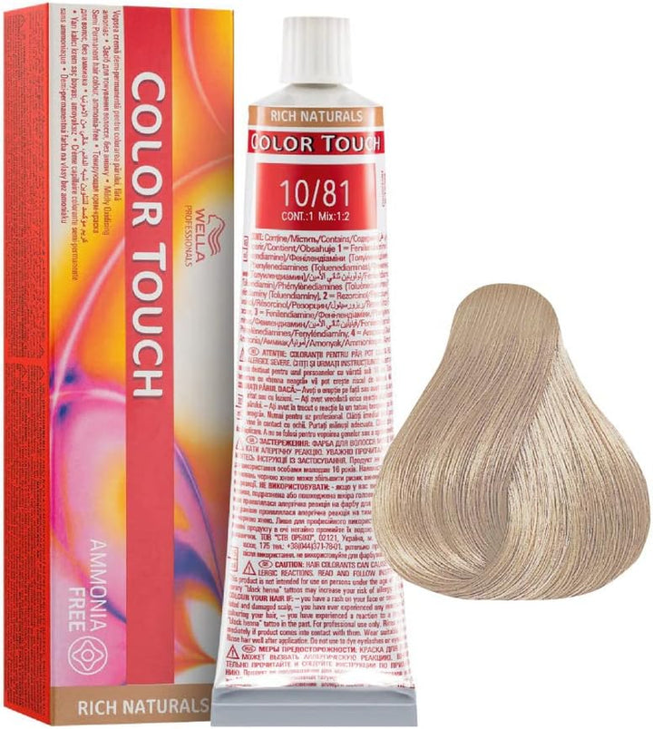 Wella Colour Touch Demi-Permanent Hair Colour, No. 6/0 Dark Blonde, 0.13601 Kg