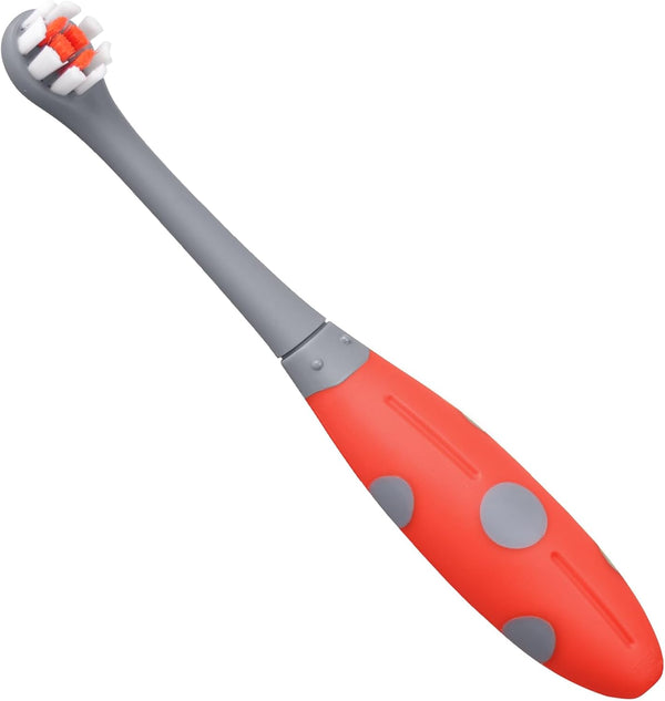 Ladybug Toddler Toothbrush for 2 Years+, Soft Red Dot Bristle Kids Toothbrush Age 2-4, Easy to Use, Oral Hygiene Care for Infant Teeth and Gums, Safe and Sturdy, 1Pc
