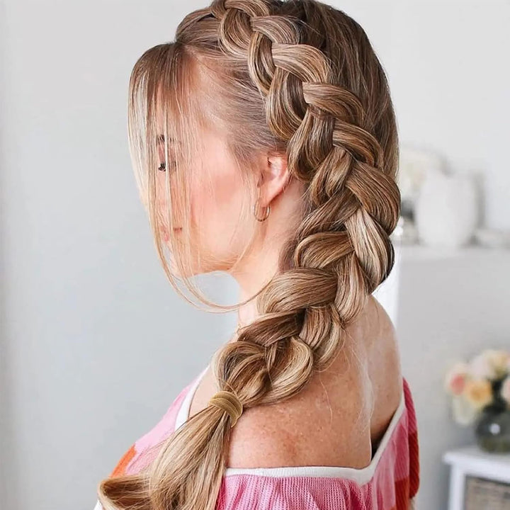 Hair Bobbles for Women, 30 Pack Soft Hair Ties No Damage, Seamless Hair Bands for Thick Curly Hair, Strong Elastic Ponytail Holders Hair Accessories (Natural Colour)