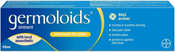 Haemorrhoid Treatment & Piles Treatment Ointment, Triple Action with Anaesthetic to Numb the Pain & Itch, 55 Ml ( Pack of 1)