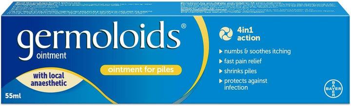 Haemorrhoid Treatment & Piles Treatment Ointment, Triple Action with Anaesthetic to Numb the Pain & Itch, 55 Ml ( Pack of 1)