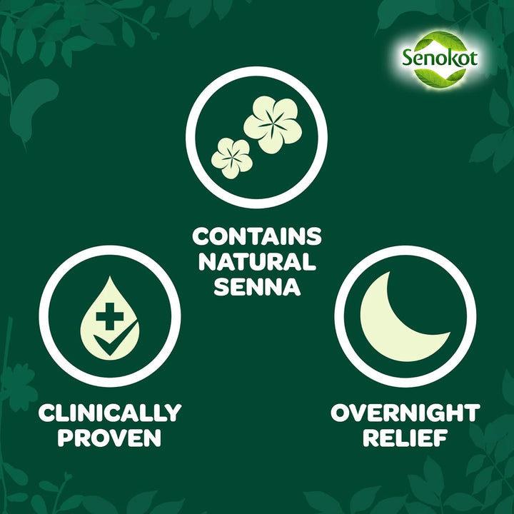 7.5Mg 20 Tablets - Natural Senna Fruit Laxative for Constipation Relief, Effective Overnight