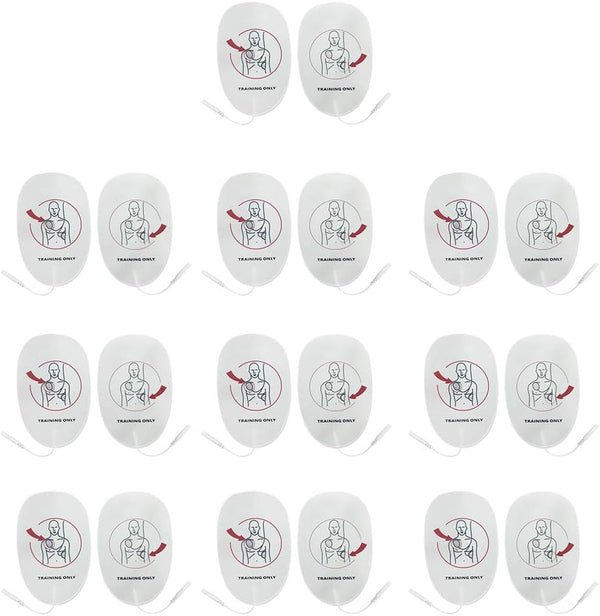 20 Pieces AED Training Device Patches First Aid Training Replacement Pads Adult Training Universal Trainer