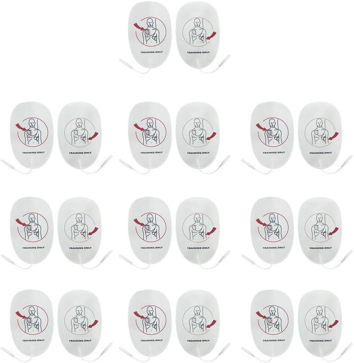 20 Pieces AED Training Device Patches First Aid Training Replacement Pads Adult Training Universal Trainer