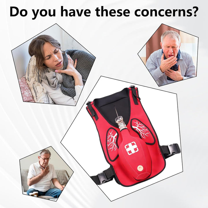Heimlich Manoeuvre Training Vest for Adults CPR, Choking Rescue Trainer for CPR & First Aid Classes, Adjustable Shoulder Straps & Waist Belt, Teaching Aid for First Responders & Students