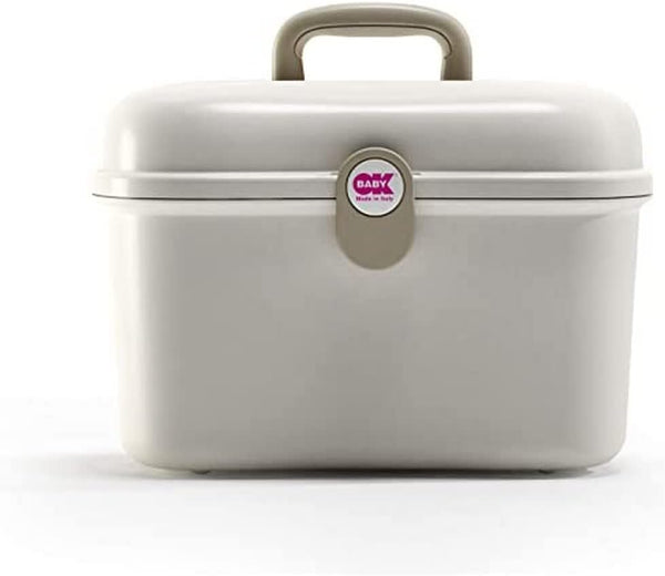 Beauty Care Carrying Case Baby Changing and Bath Box, Ivory