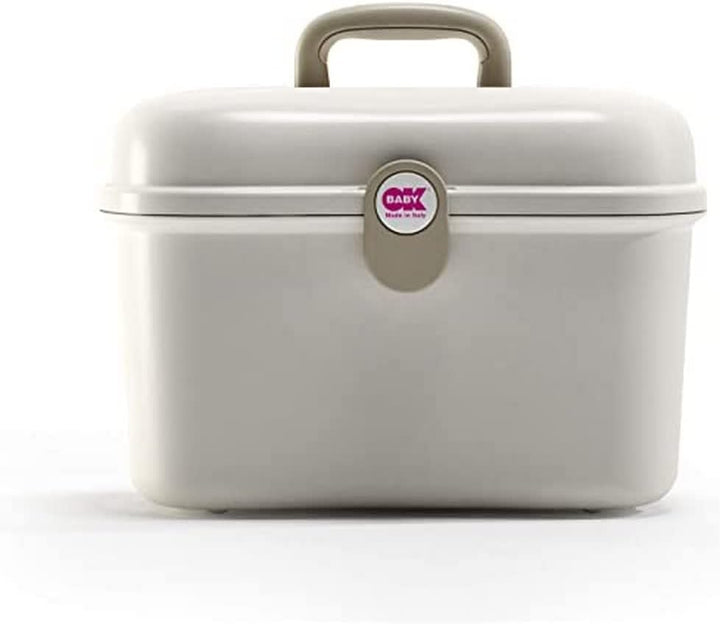 Beauty Care Carrying Case Baby Changing and Bath Box, Ivory