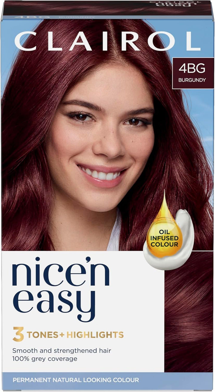 Nice'N Easy Crème, Natural Looking Oil Infused Permanent Hair Dye, 6R Light Auburn, Packaging May Vary