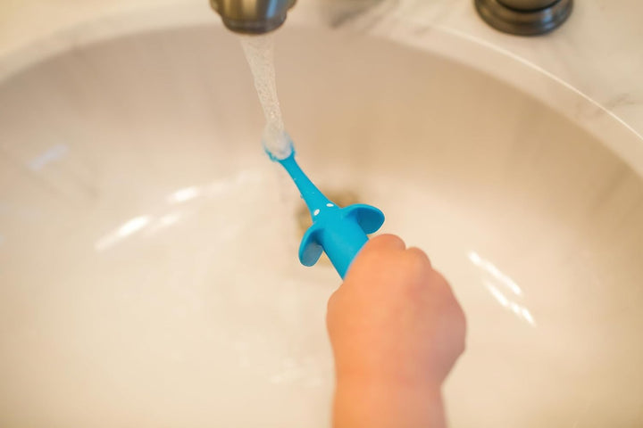 Infant-To-Toddler Toothbrush & Toothpaste Combo Pack (Blue)