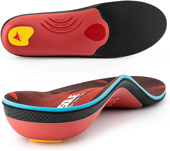 Orthotic Insole,Arch Supportfor Insole,Plantar Fasciitisinsole ,For Overpronation,Flat Feet,Metatarsalgia,Heel Pain, Insoles for Men and Women,Blue (UK 10-29Cm, Blue-V227)