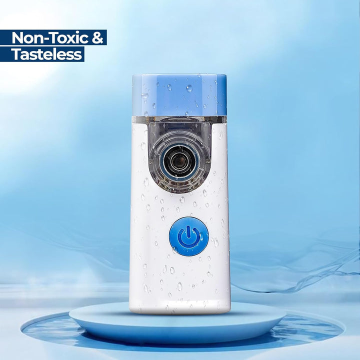 Portable Nebulizer Machine for Adults & Kids – Silent Handheld Rechargeable Mesh Nebulizer with 2 Masks & Mouthpiece – Ultra-Quiet 25Db Inhaler for Asthma, COPD, Home & Travel Use
