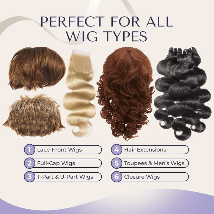 48Pcs Wig Tape Double Sided Extra Strong Hold - Toupee Tape for Woman, Wig Tapes for Lace Wigs, Hair System Tapes, Strong Waterproof Hold, Double Sided Hair Strips