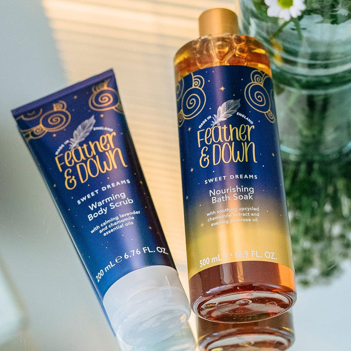 Nourishing Bath Soak (500Ml) - with Soothing Upcycled Chamomile Extract & Evening Primrose Oil. Nourish Your Body & Calm Your Mind. Cruelty Free. Vegan Friendly.