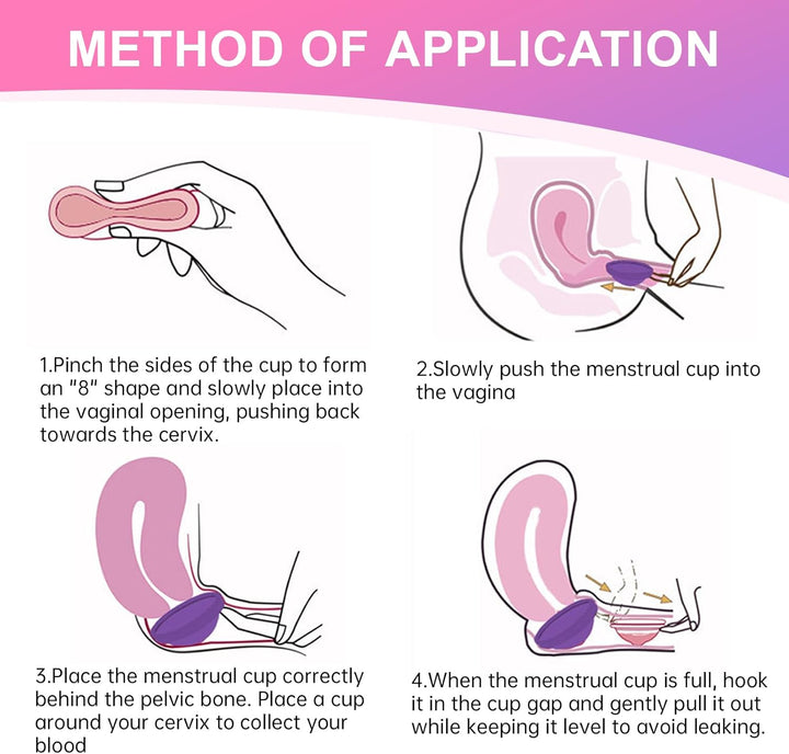 Menstrual Disc, Reusable Period Disc, Medical-Grade Silicone Flat-Fit Cup, Soft & Comfortable Menstrual Pad Alternatives for Women (S+L)