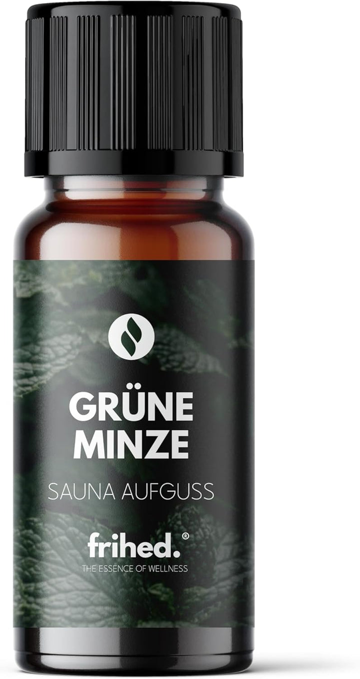 Frihed. Sauna Infusion Mini - Highly Concentrated Sauna Oil - Sample Size - Long-Lasting Fragrance - Made in Lüneburg - 10 Ml Glass Bottle (Pine, Mountain Pine, Eucalyptus)