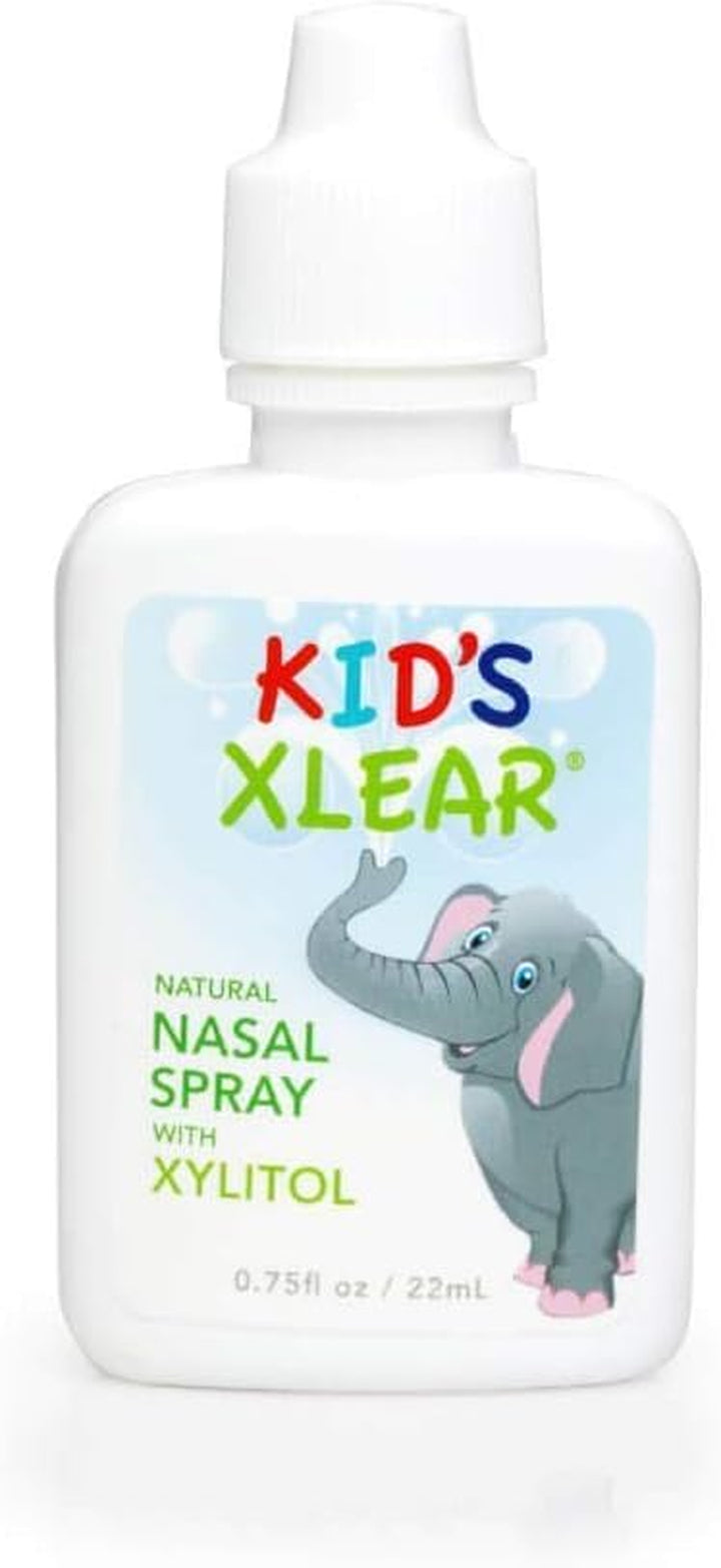Natural Xylitol Saline Nasal Spray for Kids - Daily Decongestant, Nose Moisturizer, 0.75 Fl Oz (Pack of 1)