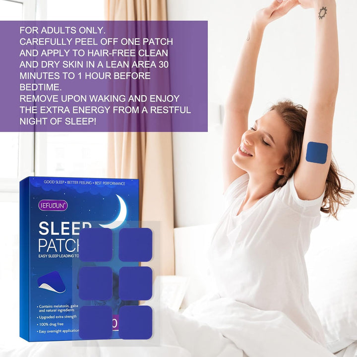 Sleep Patches, Sleep Patches for Adults Sleep Aid Insomnia, Sleep Support Patch for Men and Women, 60 Patches
