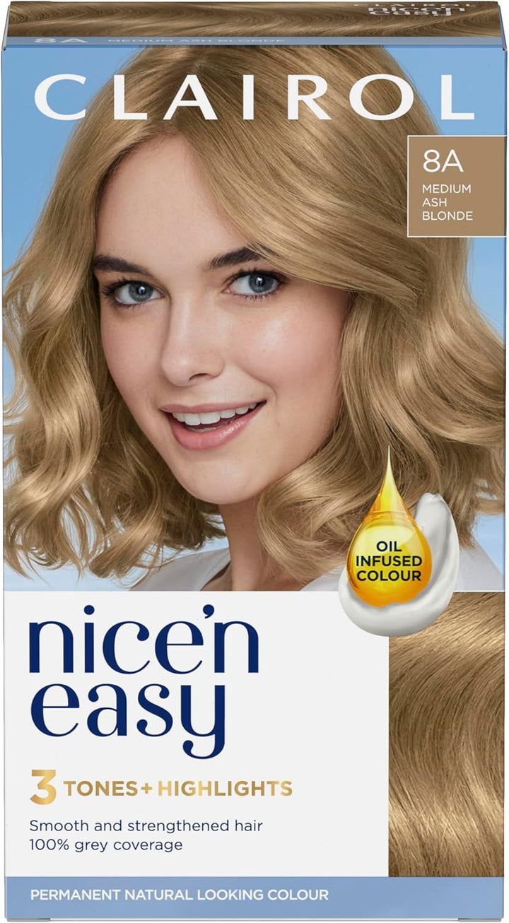 Nice'N Easy Crème, Natural Looking Oil Infused Permanent Hair Dye, 6R Light Auburn, Packaging May Vary