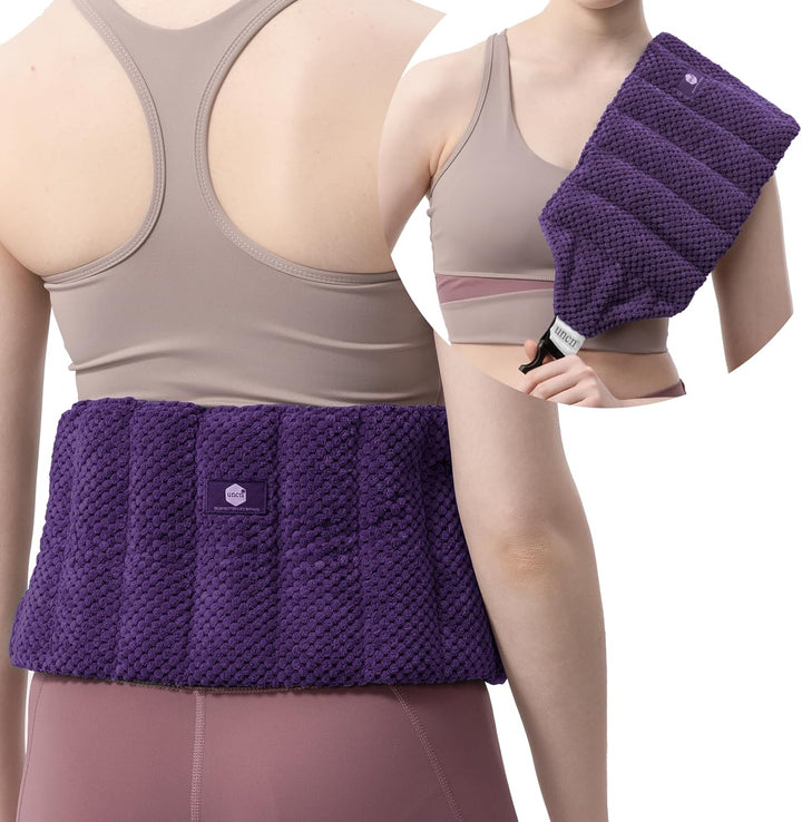 Large Heat Pads for Back Pain Relief with Adjustable Strap| Wheat Bags Microwavable| Microwave Heat Pad for Cramps, Menstrual, Lumbar, Muscle Spasms