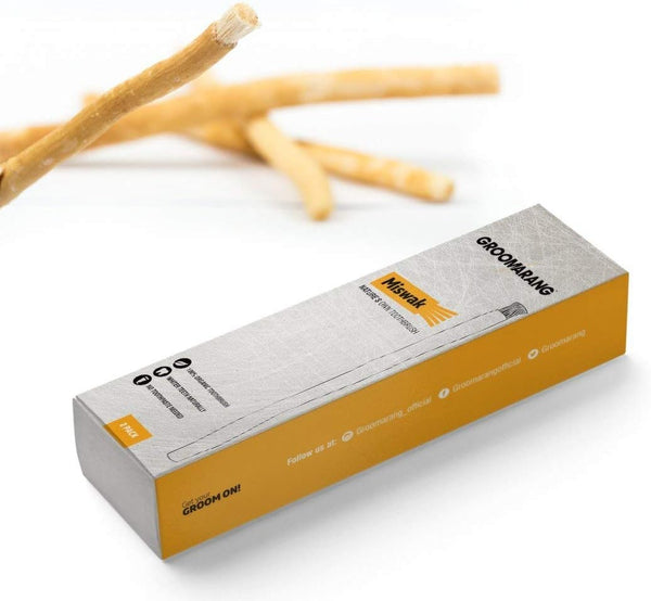 Miswak Natures Own Toothbrush Kit 2 Sticks Organic Teeth Whitener Eco Friendly from Salvadoran Persica Tree Roots